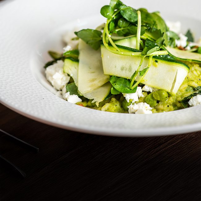 Vegan menu at The Arkle Manor