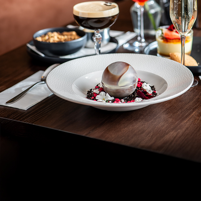Dessert menu at The Arkle Manor