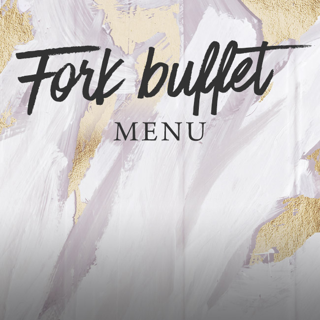 Fork buffet menu at The Arkle Manor