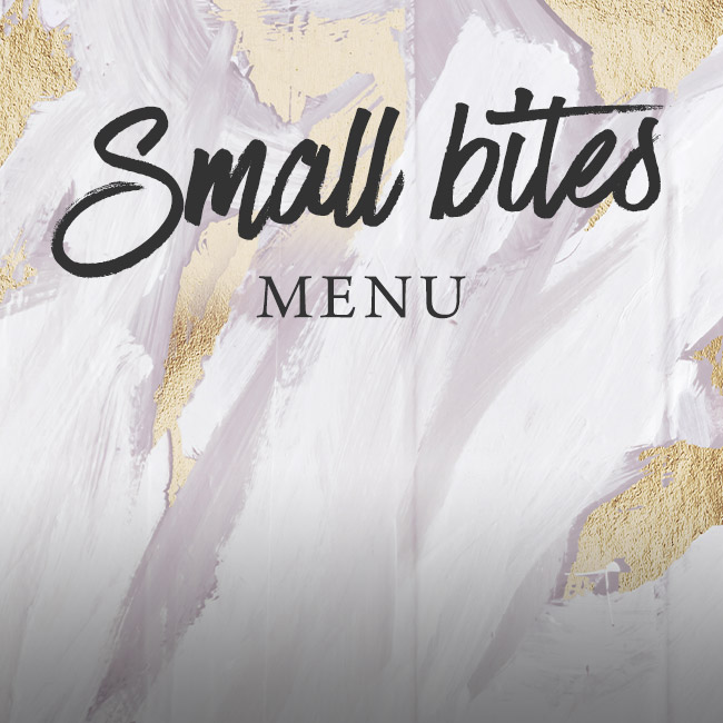 Small Bites menu at The Arkle Manor 